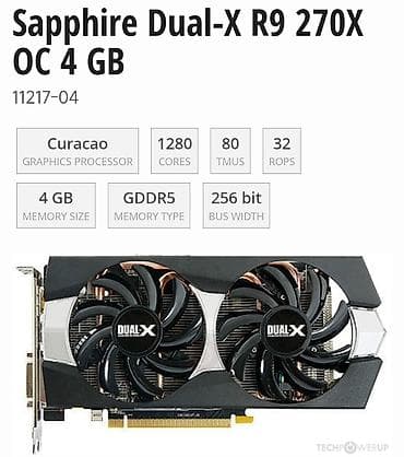intel arc b580: Sapphire Dual-X R9 270X OC 4 GB (11217-04) video kart - Qrafik — 1