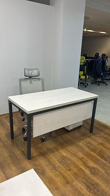 ofis ucun stol: Yeni, Təkərli, Qolları tənzimlənir, Süni dəri — 9