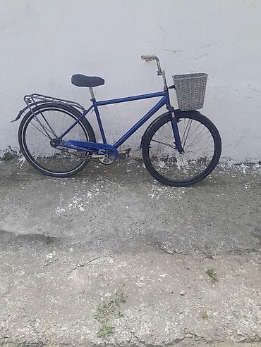 ucuz velo: Şəhər tipli klassik velosiped - Rəng: tünd mavi - Çərçivə: klassik — 2