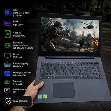 Nvidia Geforce GT 920mx/500gb yaddaş/8GB Ram Şəkillərdə görünən