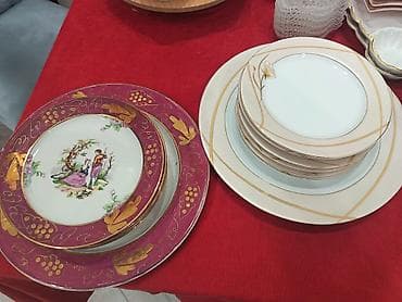 Nahar dəsti, rəng - Qızılı, Farfor