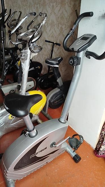 Proteus markalı, gümüşü rəngdə, ayaq pedalları və idman zamanı