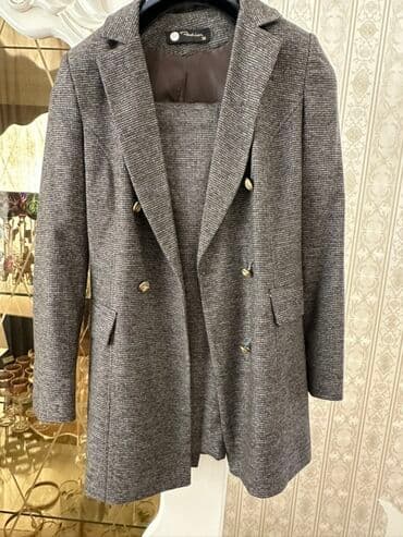 Qadın dəst – xaki-boz xırda xalı (mini-çəkkana) naxışlı - Uzun ölçülü — 1