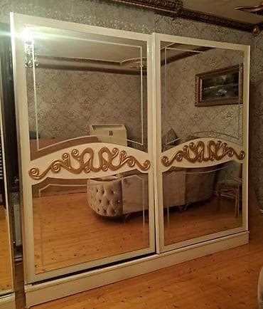 2 qapılı, Güzgülü, Ağ, Kupe, Düz dolab