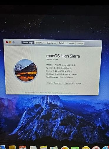 macbook qiymet: Apple MacBook Pro 15" (Mid 2010) noutbuku Tecili satılır 150 azn — 4