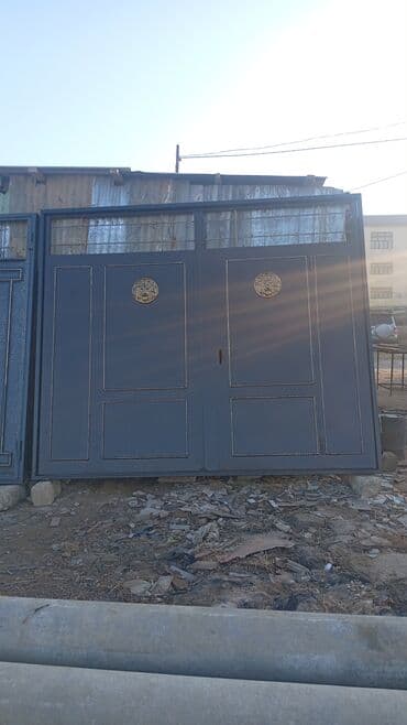 Darvazalar və aksesuarlar: Dəmir Həyət darvazası, Yana açılan, Mexaniki, rəng - Mavi — 3