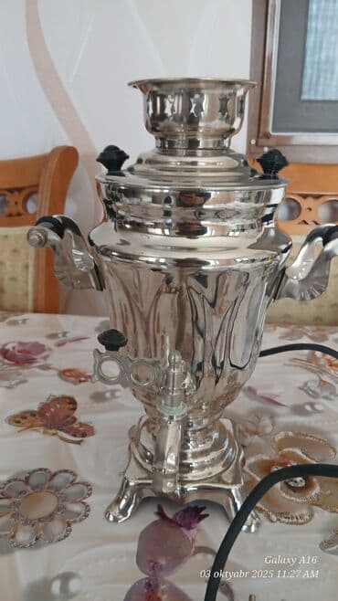 ikinci el samovar: İşlənmiş Elektrik Samovar, 2 l, Ünvandan götürmə — 4