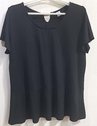 kişi geyimi: Qara qadın bluzası – MS Mode, ölçü XXL - Rəng: Dərin qara - Model — 1