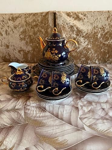 mis caydan: Çay dəsti, Kobalt, 6 nəfərlik, Çexiya — 3