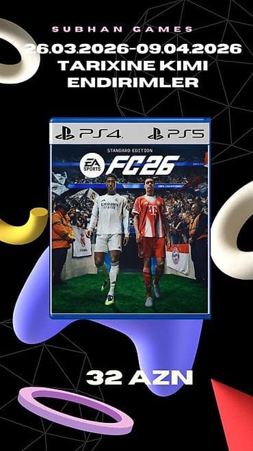 playstation 5 в баку: PS4/PS5 oyunları – endirimli Tarix: 26.03.2026–09.04.2026 (Subhan — 1