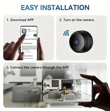 baksel internet paketi: Mini Wi‑Fi Kamera – maqnitli, uzaqdan izləmə imkanı keyfiyətli — 6
