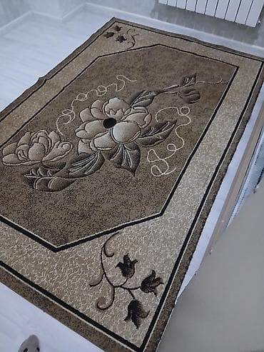 iran peçi kreditlə: Xalça – klassik floral naxışlı, qəhvəyi/bej tonlarında - Ölçü — 2