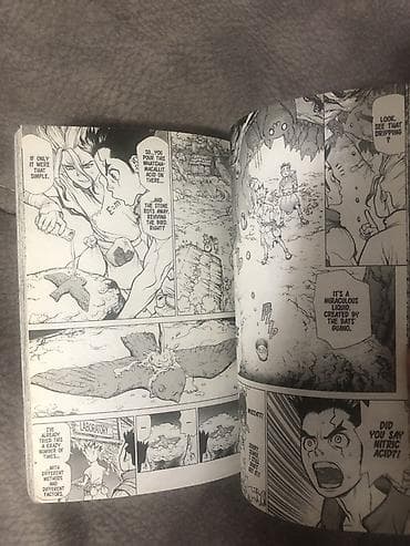 Məhsul: Dr. STONE, Cild 1 – manga (ingiliscə) Təxminən ilk səhfələri — 3