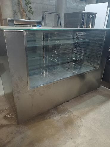 Vitrin soyuducu – şüşə vitrinli, paslanmayan polad gövdə. Ön və — 1