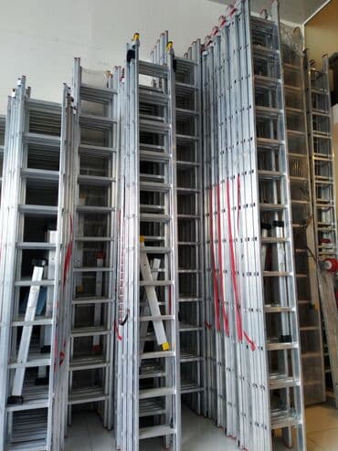 Alüminium nərdivanlar – müxtəlif ölçü və konfiqurasiyalarda. -