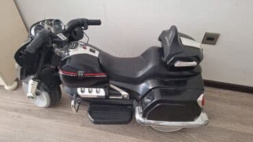 uşaq ucun maşınlar: Uşaq üçün elektrikli motosiklet – qara rəng - Realistik kruizer — 1