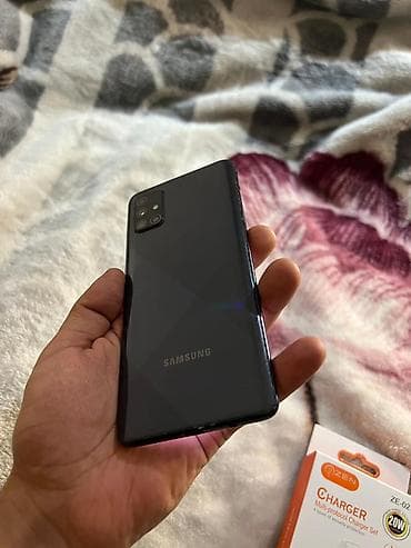 samsung galaxy not 10 plus: Samsung Galaxy A71 5G, 128 GB, rəng - Qara, Barmaq izi, Face ID — 7