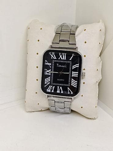 swatch black coat: Kvars mexanizmalı klassik qol saatları – kvadrat korpuslu modellər — 3