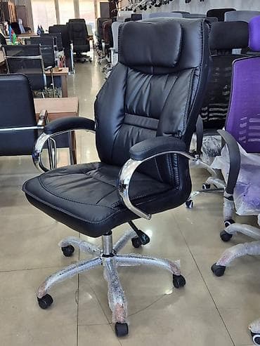 Digər mebel: Təkərli, Qolları tənzimlənmir, Süni dəri — 3