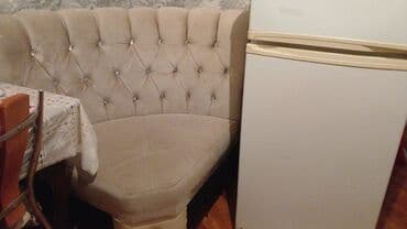 Трюмо на заказ: Künc oturacaq – yumşaq parça üzlü, krem/bej rəngdə. - Dizayn: Kapitone — 1