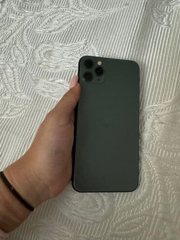 IPhone 11 Pro Max, 64 GB, Matte Midnight Green, Barmaq izi, Face ID