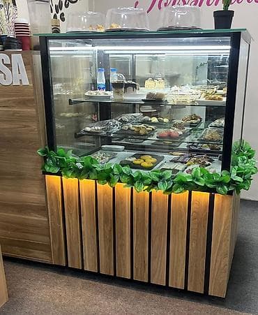 Vitrin soyuducu 1m 950azn Sumqayit 7577 leli Şüşə vitrini olan