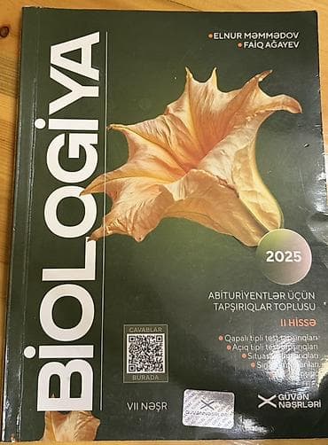İki test kitabı birlikdə 8 azn❗️ Məhsul: “BIOLOGIYA – Abituriyentlər — 2