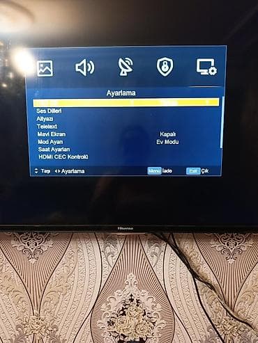 Ustunde tv box verilecek. islek. Hisense LED televizor - Ekran