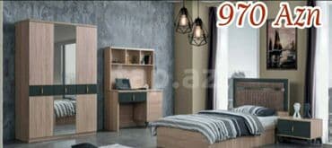 gəncə darvaza: Oğlan və qız üçün, Yeni, Təknəfərlik çarpayı, Dolab, Tumba, Yazı masası — 4