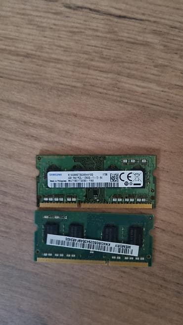 isti: Operativ yaddaş (RAM) Samsung, 4 GB, 1600 Mhz, DDR3, Noutbuk üçün, İşlənmiş — 2