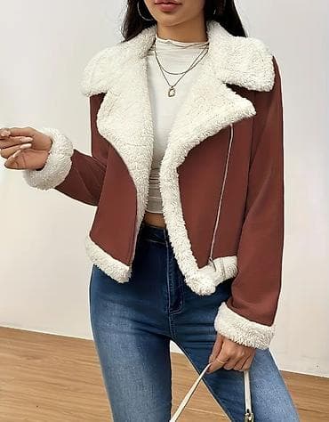 boyun bagi: • SİFARİŞLƏ GƏTİRİLİR 🛍️ • Qadınlar üçün süni xəz detallı qısa — 1