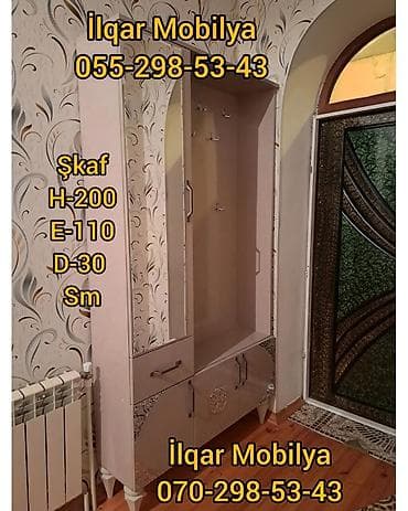 Düz dolab, Dəhliz üçün, Paltar üçün, Açılan, Quraşdırıla bilən, 1 qapı