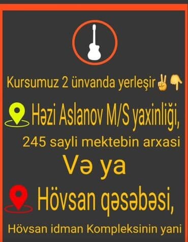 code academy qiymət: Gitara kursu🥰🥰🎸🎸🎸🎸 - Dərslər həftədə 2 dəfə, hər dərs 1 saat - Fərdi — 5