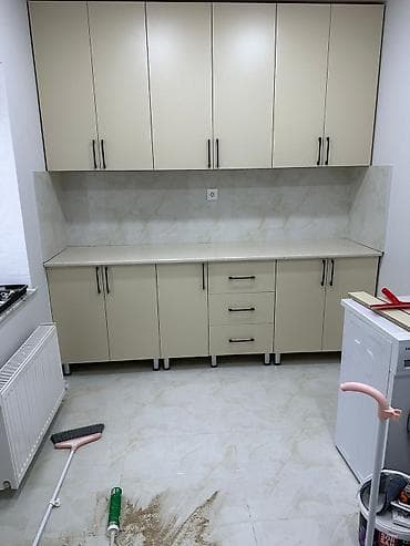 mebel boyasi: Sifarişlə mətbəx dəsti, Özü çəkən petlələr, Sadə laminat, Kredit yoxdur, Pulsuz çatdırılma, Rayonlara çatdırılma — 7