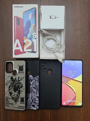 redmi niye 10: Samsung Galaxy A21S, 32 GB, rəng - Qırmızı, Barmaq izi — 2