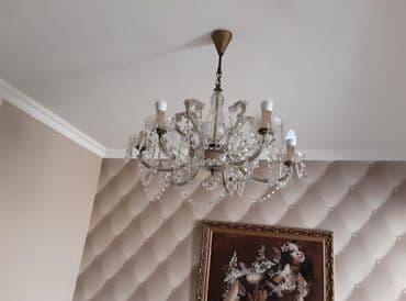 3D panellər: Çılçıraq, 8 lampa, Metal — 1