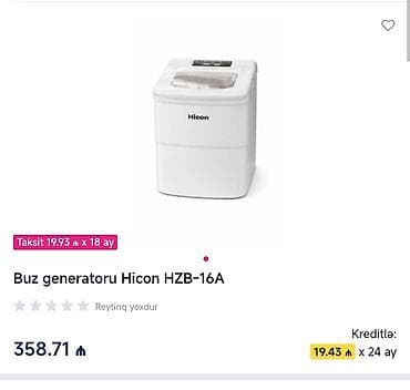 ikinci el printer: Buz aparati Tecılı satılır, ❗ yenidir Hicon portativ buz hazırlayan — 4