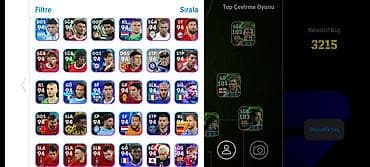 atlet: Salam. e football mobil oyunu. şəkillərdə mövcud oyunçular var — 5