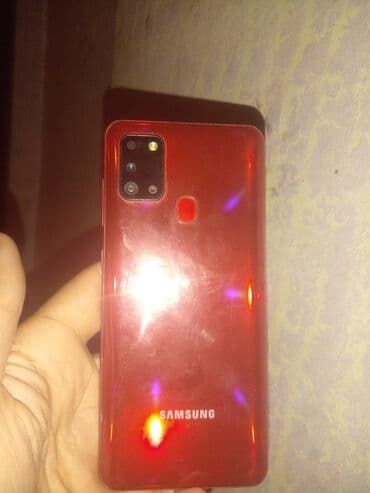 Samsung Galaxy A21, rəng - Qırmızı, Barmaq izi