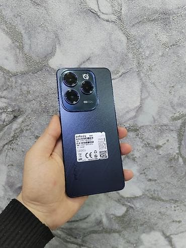 telefon ucun tripod: Infinix Hot 40, 256 GB, rəng - Göy, Zəmanət, Sensor, Simsiz şarj — 1