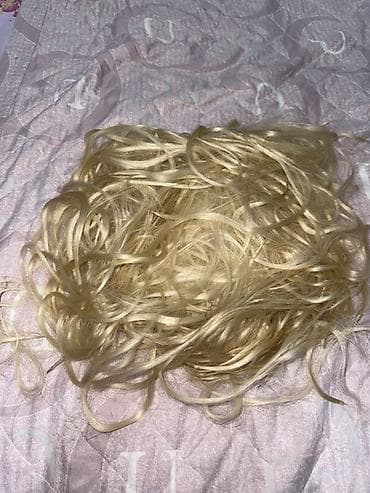 150 qram sari sac 1 defe istifade olunub uzunluq 80 sm ideal — 5