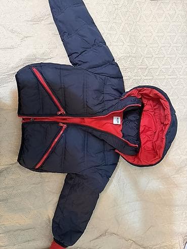 partalar: Uşaq üçün qışlıq şişmə jaket 2 yash 92 sm - Rəng: tünd göy, iç — 2
