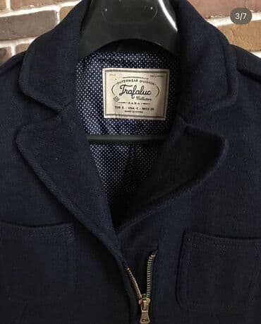 Kardiqanlar, jaketlər: Palto, Zara, S, rəng - Göy — 2