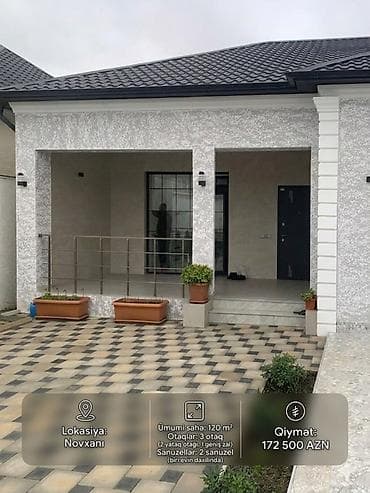 ev satıram: 3 otaqlı, 120 kv. m, Yeni təmirli — 1