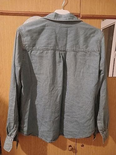Рубашки: Denim köynək - Material: Cins (yüngül denim) - Rəng: Açıq mavi — 2