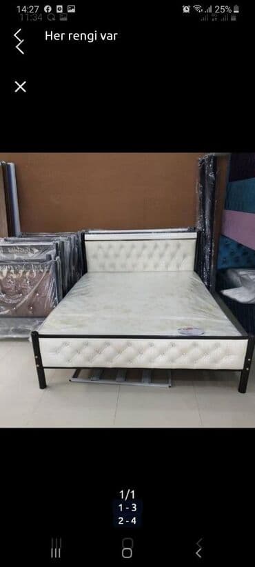 Çarpayılar: Yeni, İkinəfərlik çarpayı, Bazasız, Matras ilə, Siyirməsiz, Azərbaycan — 9