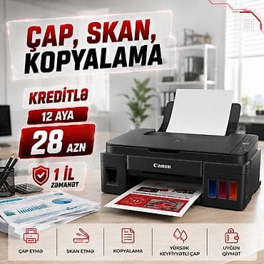 printerlər canon: CANON PIXMA G3410 3IN1 WI-FI Printer xüsusiyyətləri Çap rezolyusiyası — 1