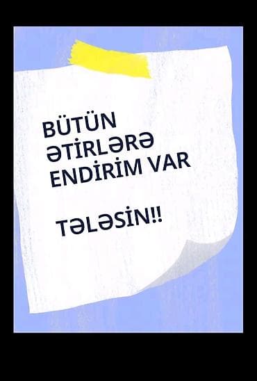 Məhsul/xidmət: Etirlər və fərdi ətir seçim xidməti Təsvir: - Bütün — 1
