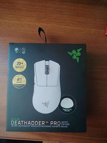 Razer DeathAdder V4 Pro White Edition – ultra yüngül, simsiz