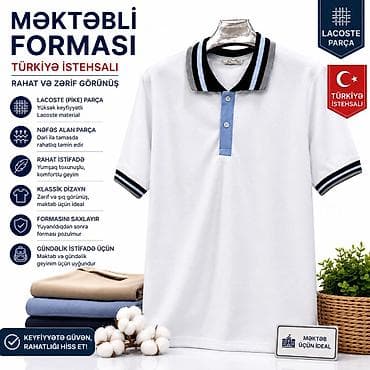 polo kurtka: Salam Mekteb Formasi 7 yaşdan -16 yaş(182sm) movcuddur Teselesin — 1